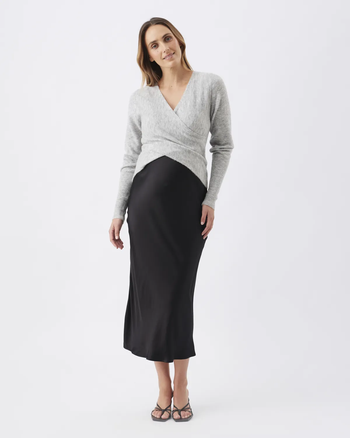 Willa Nursing Knit Silver Marle - Image 6