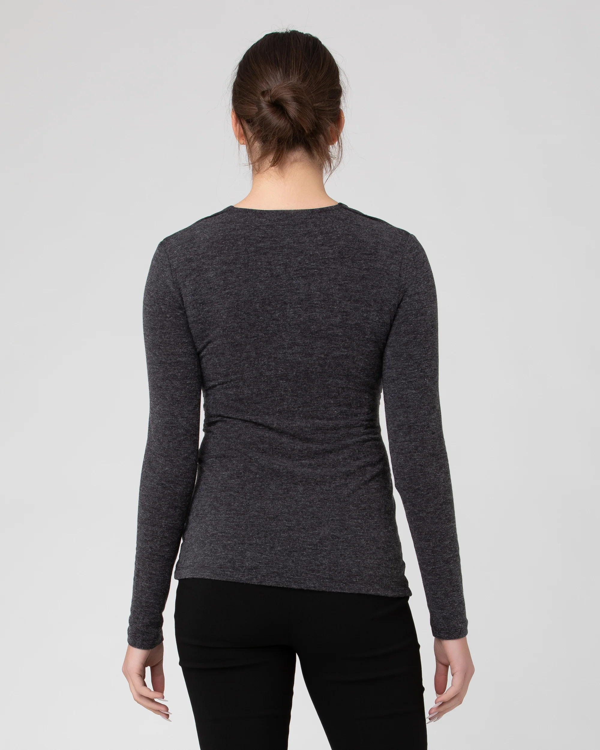 Zara Nursing Top Dark Charcoal - Image 3