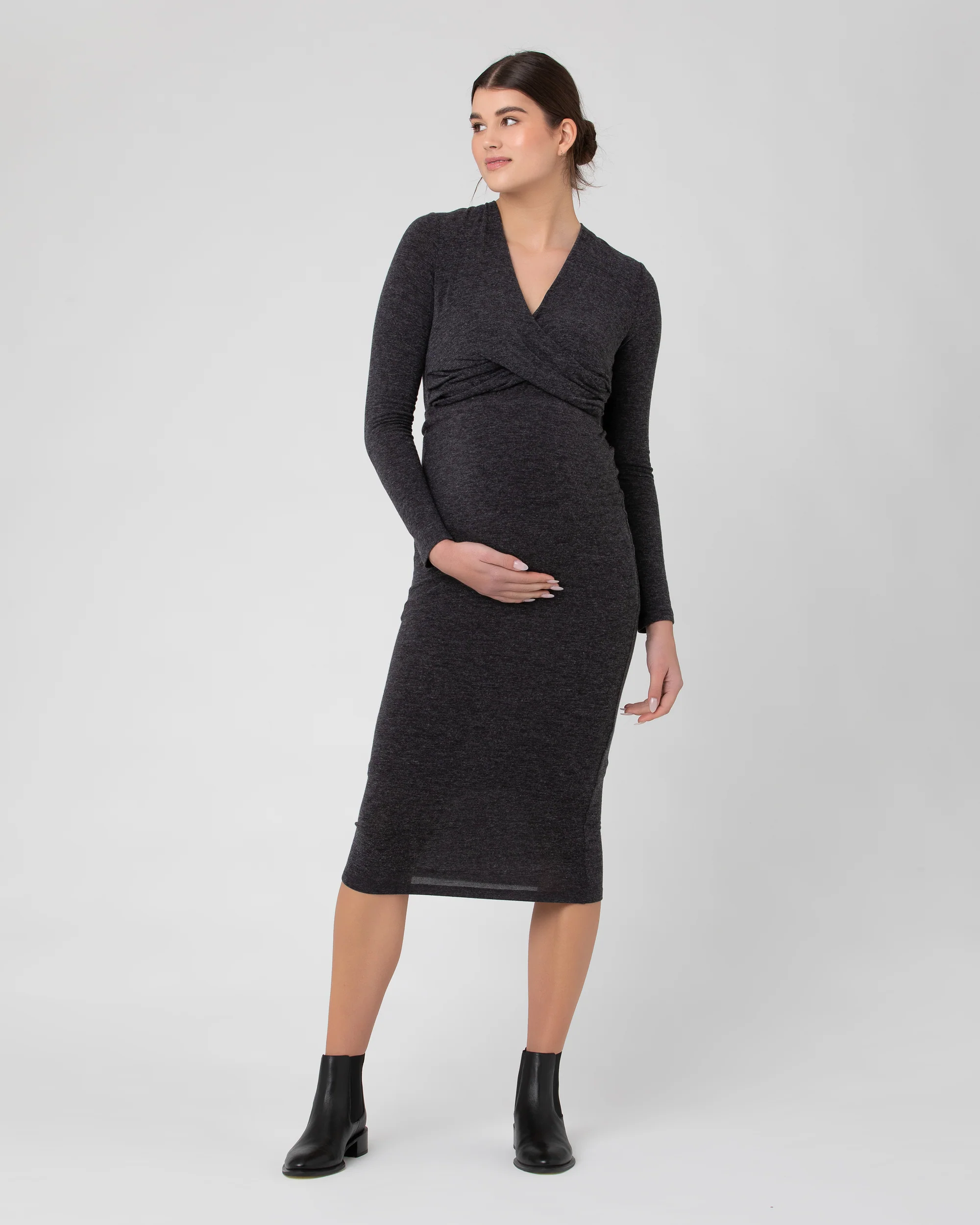 Zara Nursing Top Dark Charcoal - Image 5